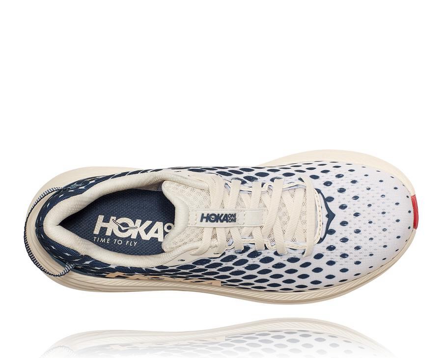 Hoka One One Hardloopschoenen Dames - Rincon 2 - Wit/Blauw - NH1405789